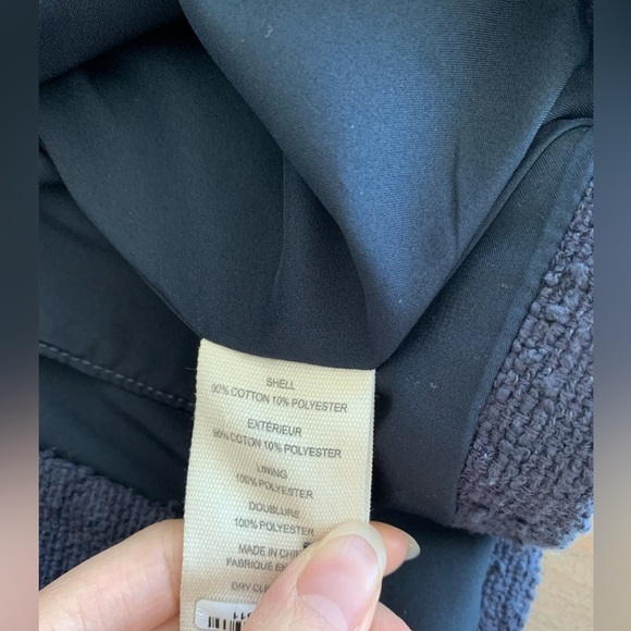 L’Agence Chamberlain blazer in midnight blue tweed - Picture 5 of 9